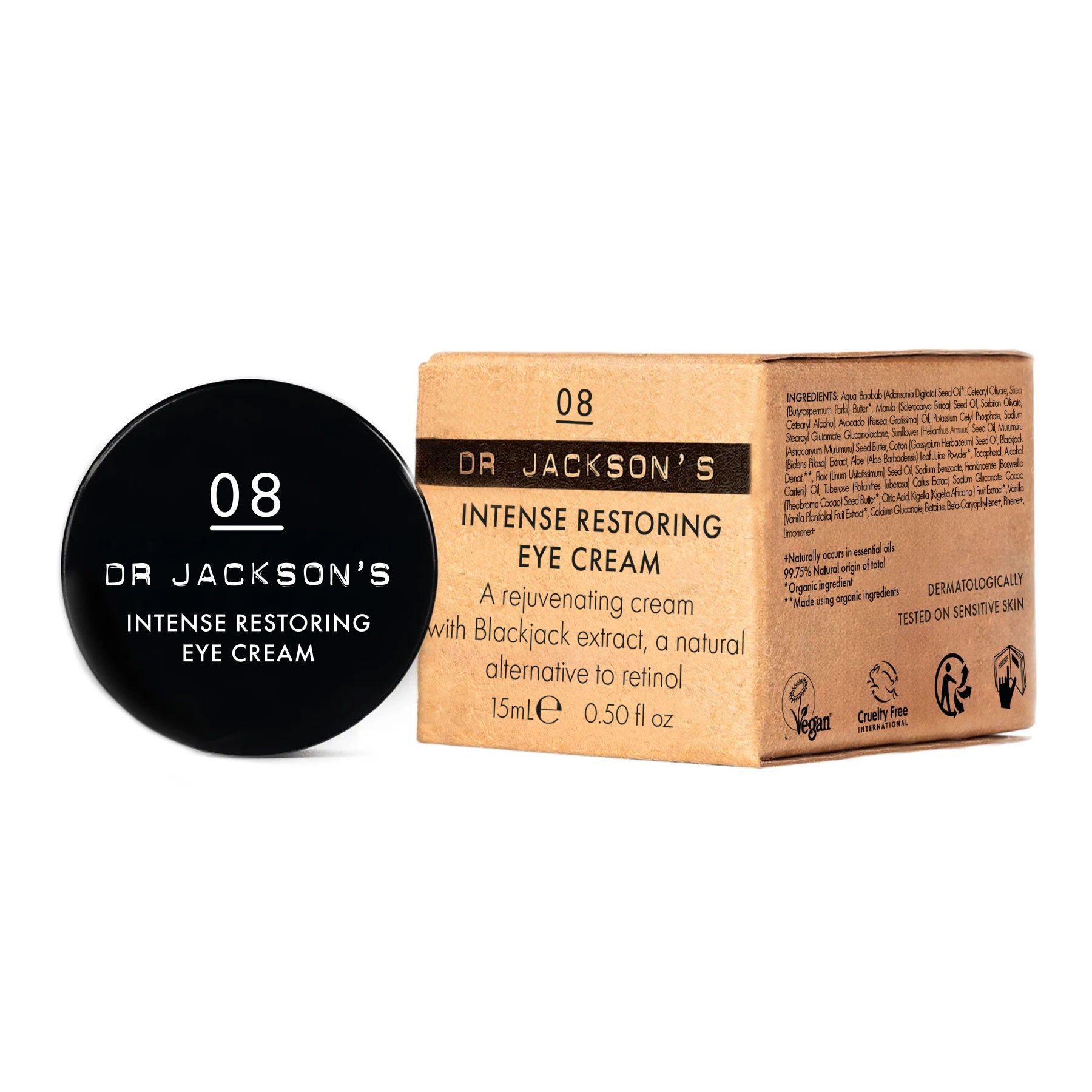 08 Intense Restoring Eye Cream 15ml – Dr Jackson's US